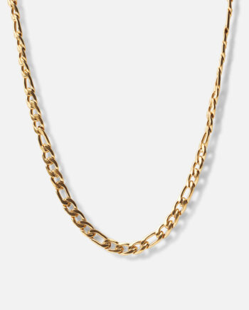 Figaro Halskæde 18k Guldbelagt 6mm
