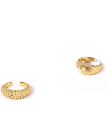 Fingerring   Cuff   Pak  Raywea Onesize 18 Karat Forgyldt Sterling Sølv Spar 100 Kr