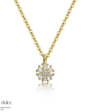Flower Necklace   Golden