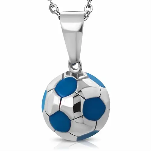 Fodbold   Rustfrit Stål Blue Big   5cm