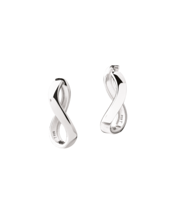 Forever Hoop Small   Silver