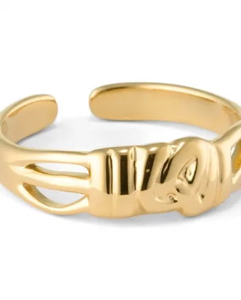 Gold Blanca Fingerring   ædelstål 14k Og Onesize