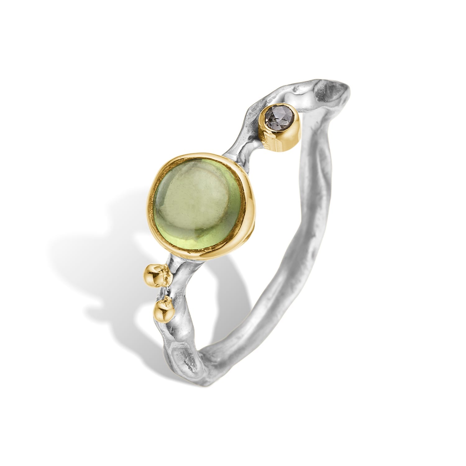 Grace Single Peridot Cabochon Ring 60