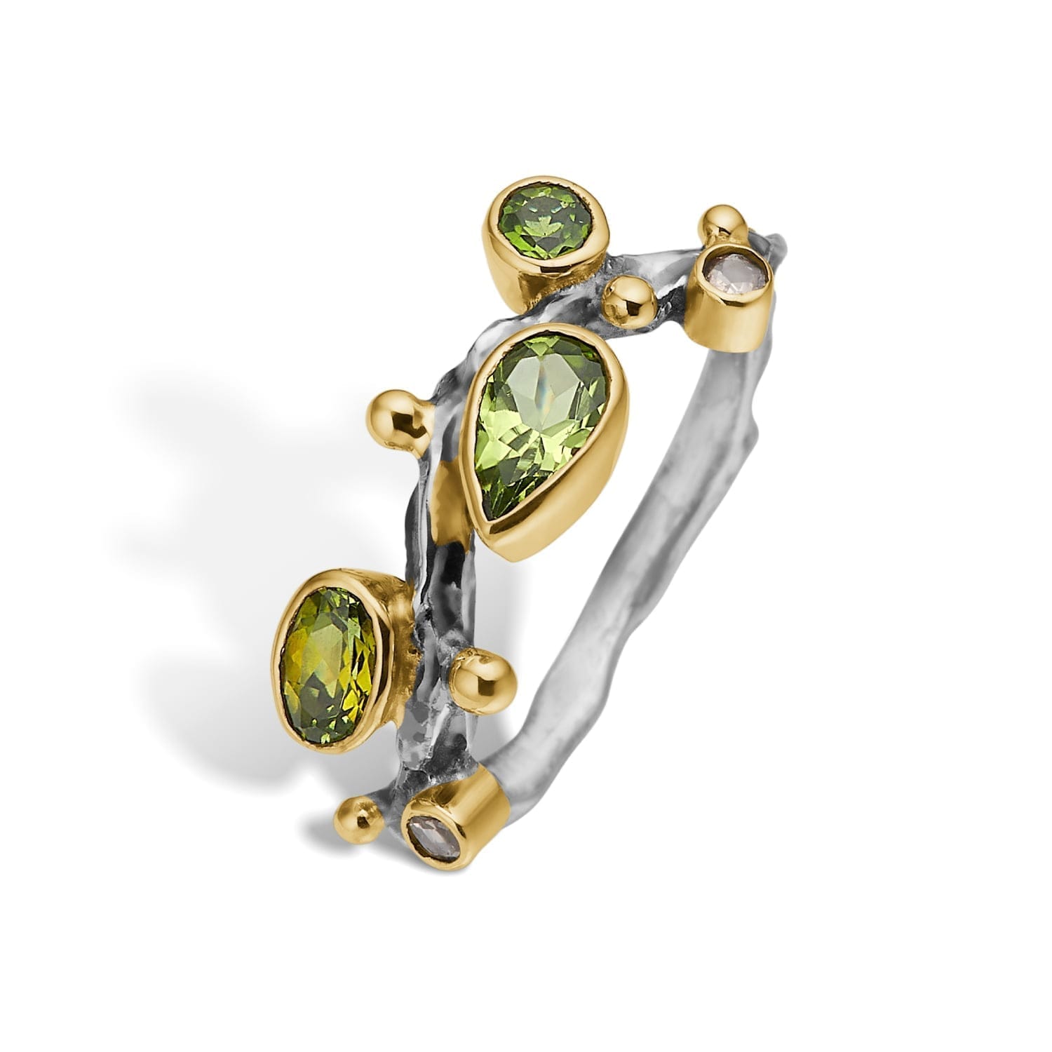 Grace Single Petite Green Polished Ring 52