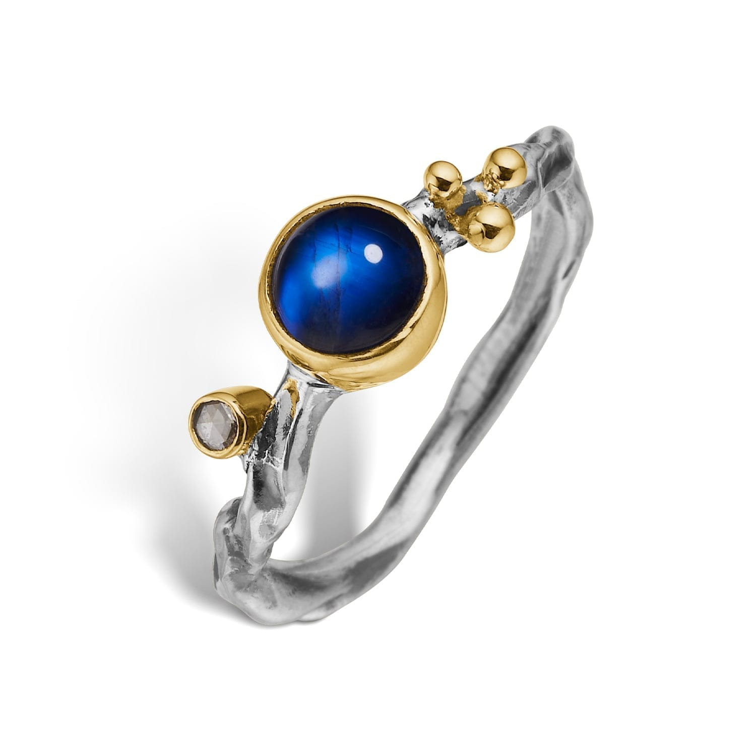 Grace Single Rainbow Moon Ring 52