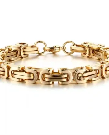 Hawn Armbånd Rustfrit Stål Forgyldt 8mm