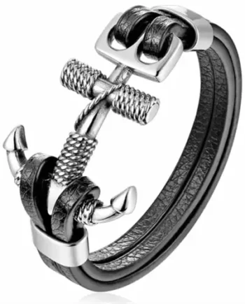 High Xp Armbånd Design Rustfri Stål Og Læder