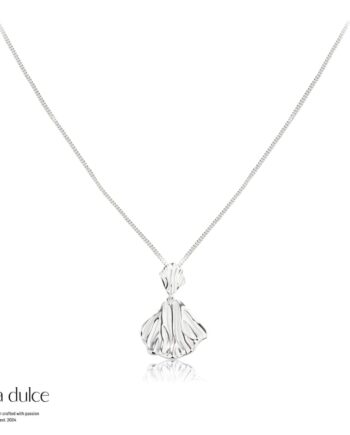 Hulda Long Necklace   Silver