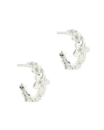 Jasmin Medium Hoop   Silver