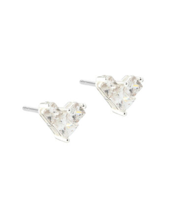Kara Heart Clear   Silver