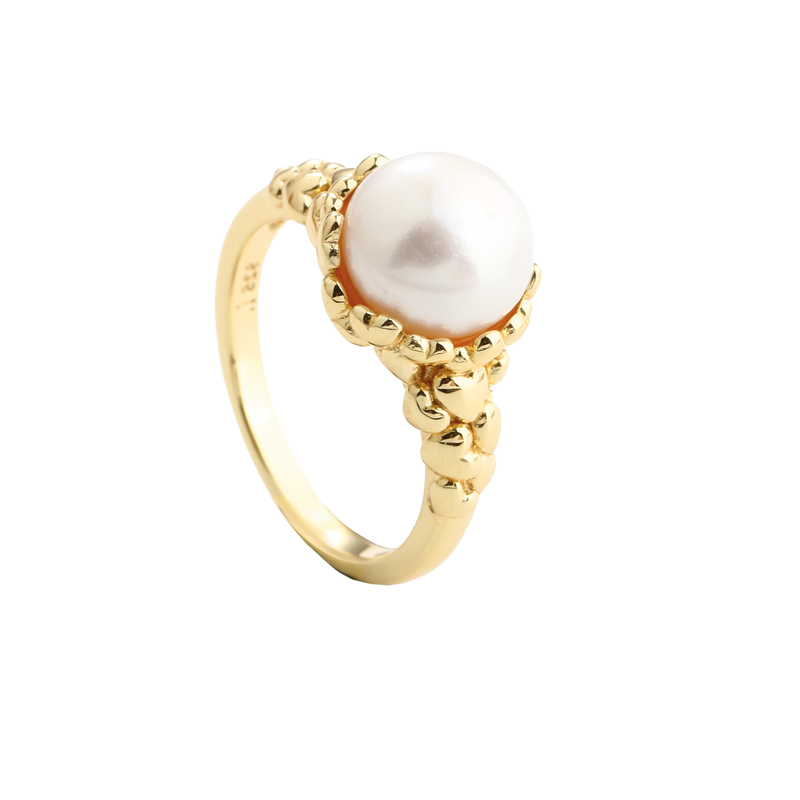 Karla Pearl Ring 52   Golden