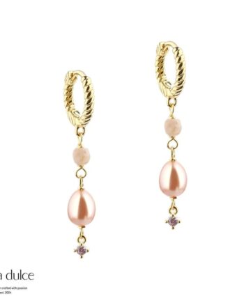 Koi Rose Hoop 12 Mm    Gold