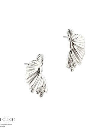 Koi Small Half Leaf   Silver