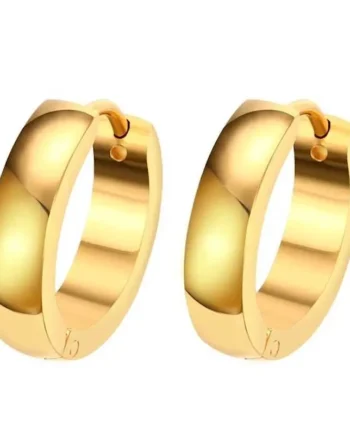 Lækker ørering Med Guld Farve    Stk  16mm