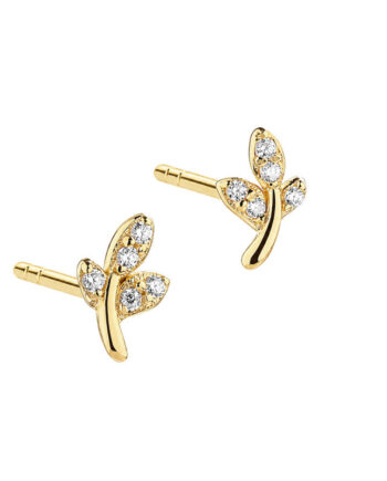 Leafy Earstud   Golden