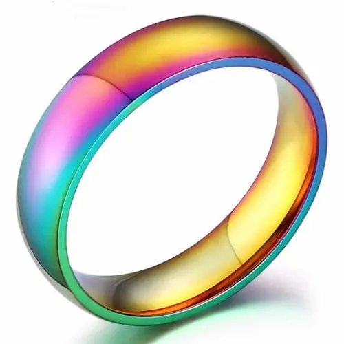 Lgbt Ring Fantastisk Farve Spil   Stål