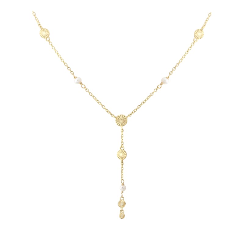 Line Necklace   Golden
