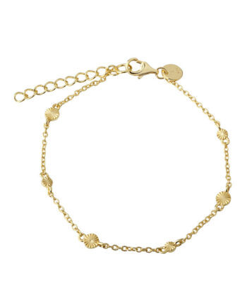 Line Simple Bracelet   Golden