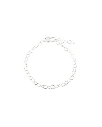 Love Me Heart Bracelet   Silver