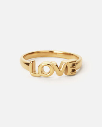 Love Ring 18k Guldbelagt