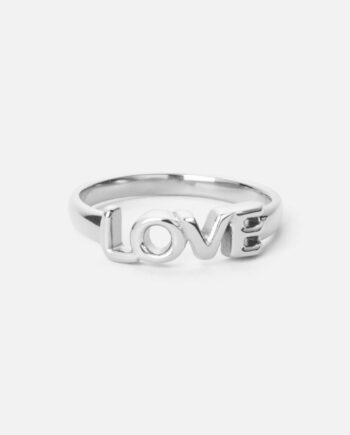 Love Ring Sølvfarvet