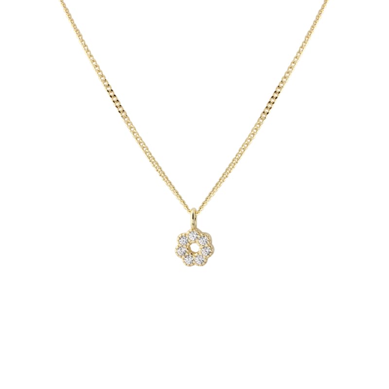 Lumi Clear Necklace    Golden