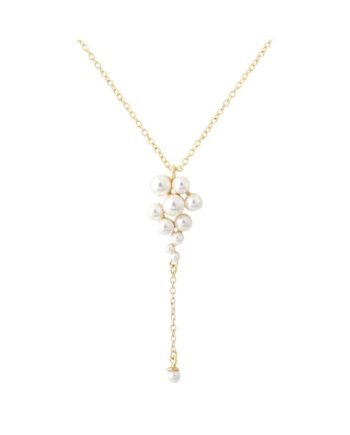 Luna Cluster Necklace   Golden