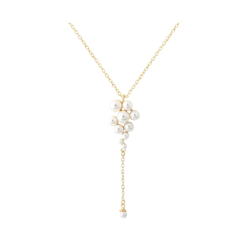 Luna Cluster Necklace   Golden