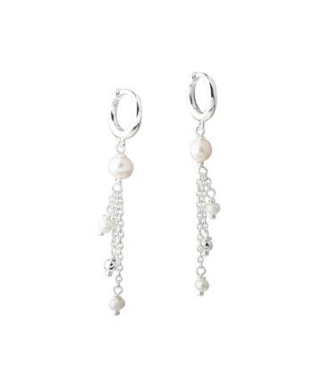 Lunella Hoop   Silver