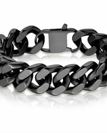 Mat Blackcoat Square Armbånd   ædelstål       Cm