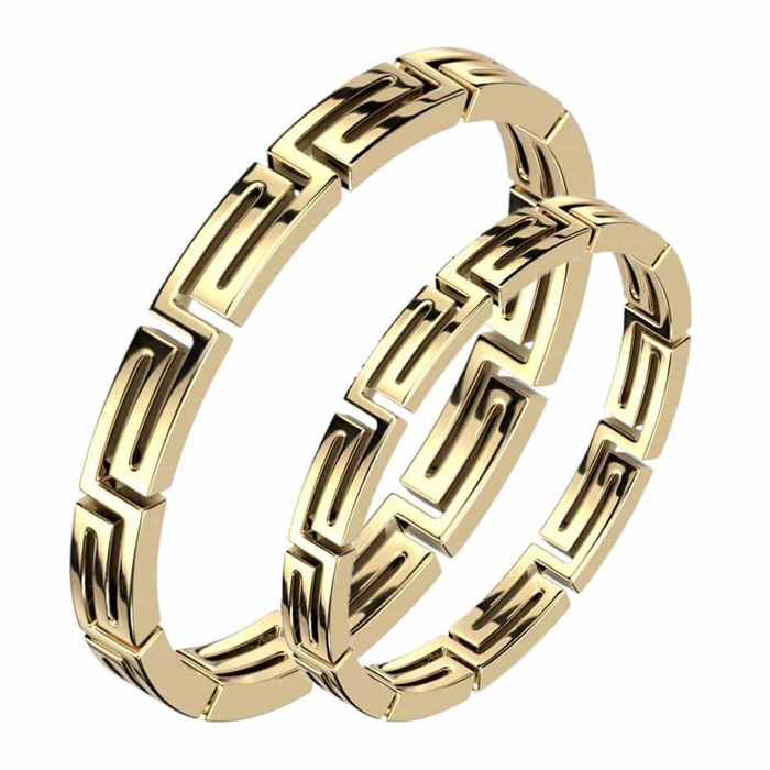Mazecut Ring Til Forlovelse Eller Vielse Ip Gold