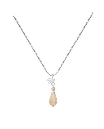 Meadow Rose Necklace   Silver