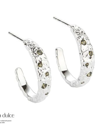 Mess Hoop Olive Big   Silver
