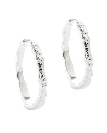 New Mila Hoop     25 Mm  Silver