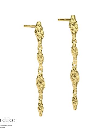 Mila Stud Long   Golden