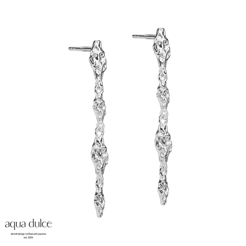 Mila Stud Long   Silver