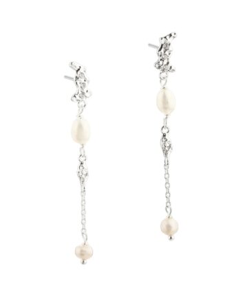 Milena Long Earstud   Silver