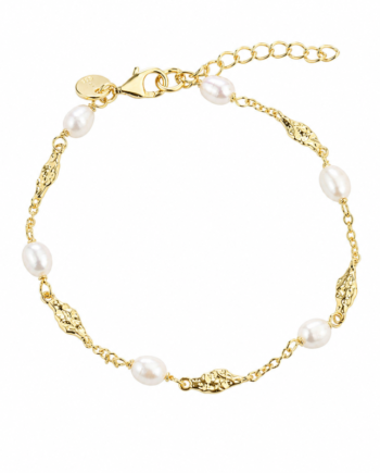 Milena Pearl Bracelet   Golden