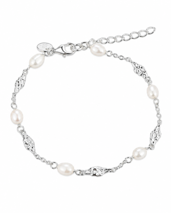Milena Pearl Bracelet   Silver