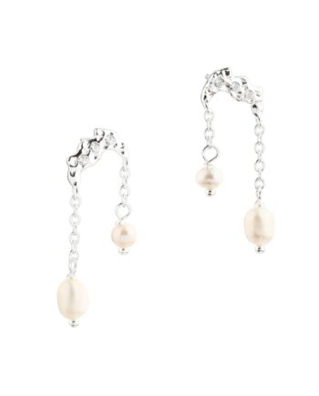 Milena Pearl Earstud   Silver