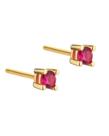 Mini Kaya Pink Earstud   Golden