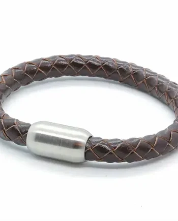 Mørk Brun Læderarmbånd  Quot Koe Quot