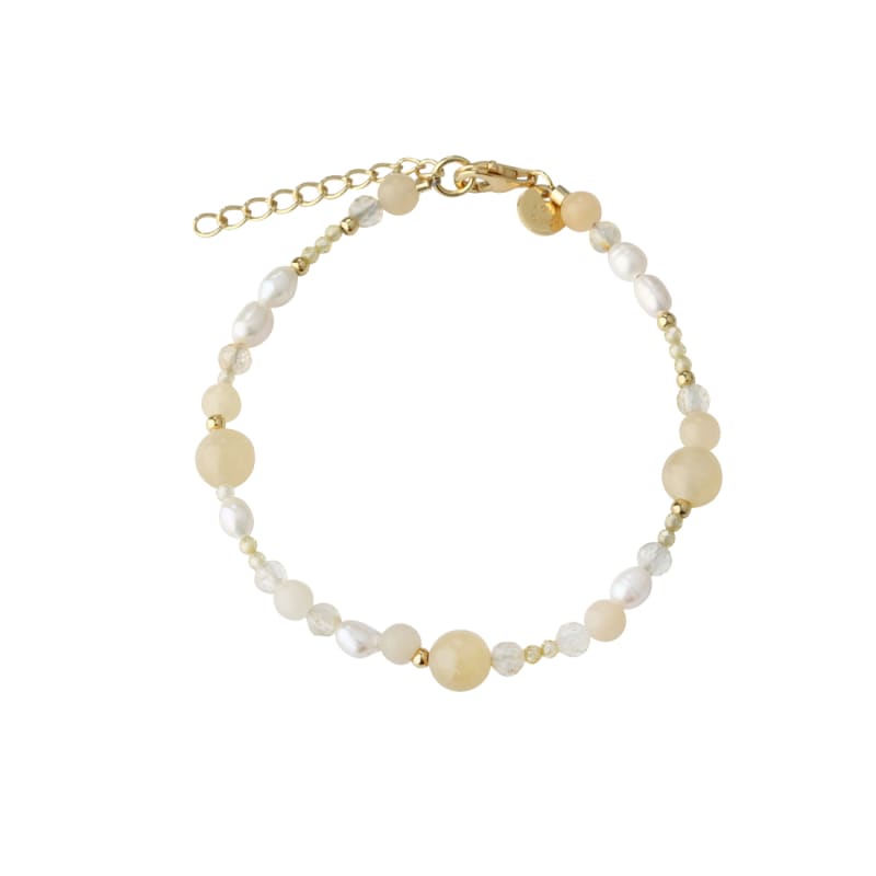 Moonlight Pearl Bracelet   Golden
