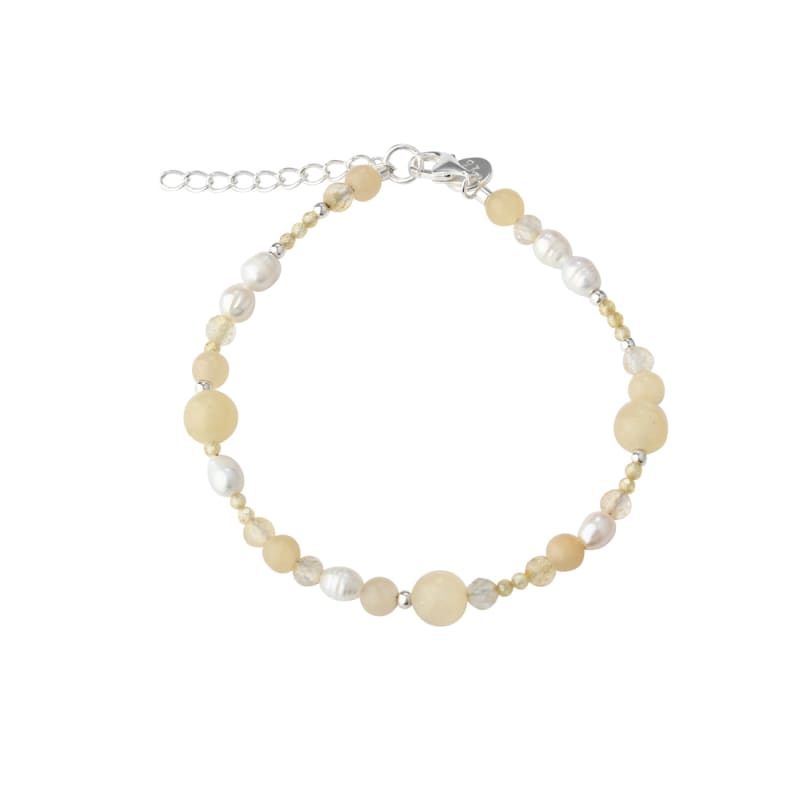 Moonlight Pearl Bracelet   Silver