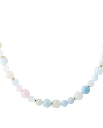 Morganite Dream Necklace   Golden