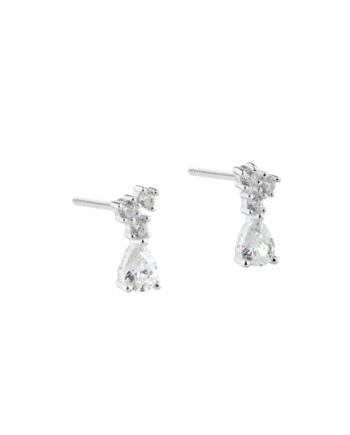 New Aura Drop Earstud   Silver