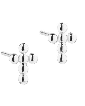 New Cross Earstud   Silver