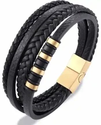 New Milano Goldpl Læderarmbånd