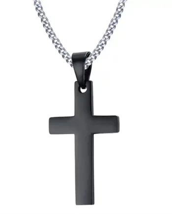 Nita Steel Cross   Klassisk Herrekors   Rustfrit Stål
