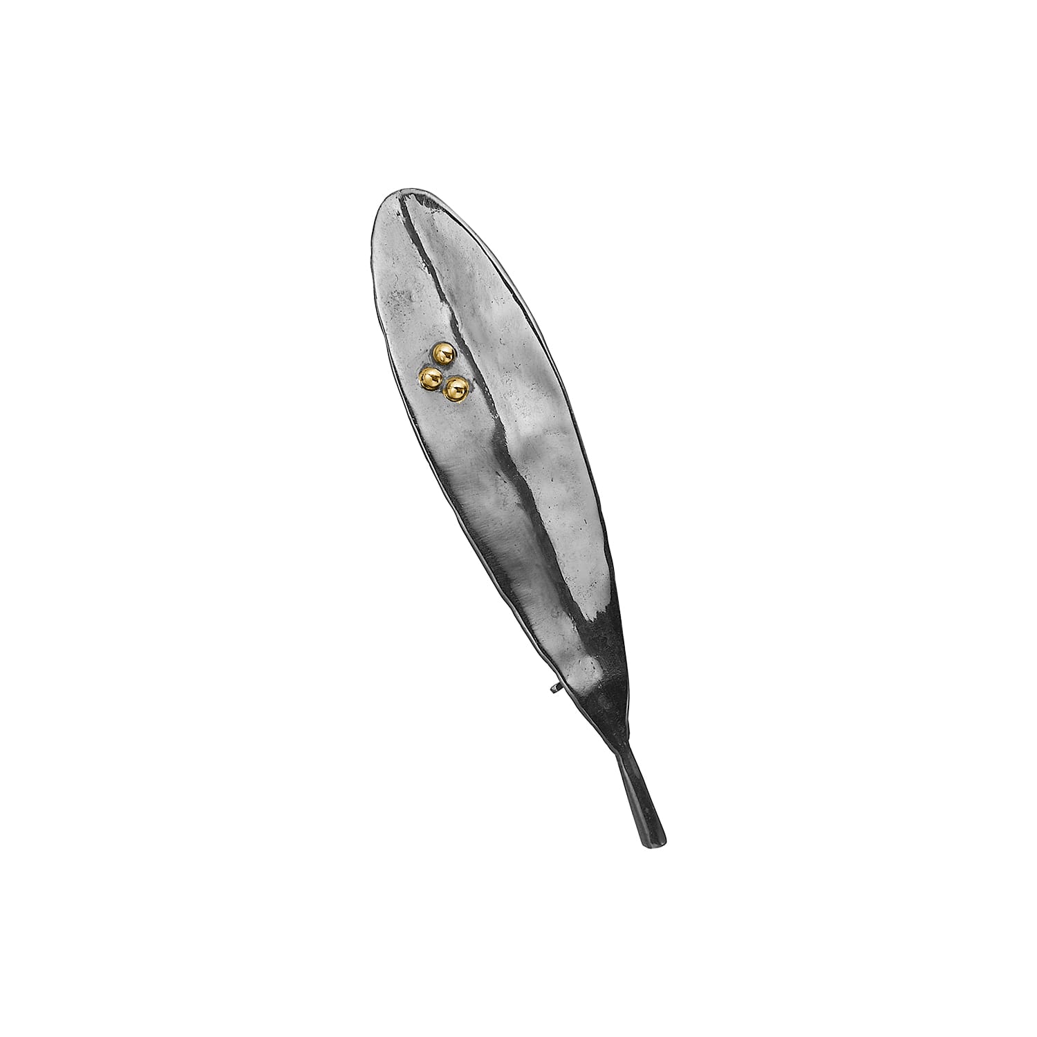 Olive Leaf Silver Broche